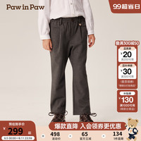 PawinPaw卡通小熊童装2024年秋冬女童梭织裤 Grey灰色/15 130cm