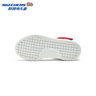                                                             Skechers斯凯奇儿童春秋时尚低帮板鞋休闲运动鞋轻便中大童小白鞋405636L 红色/白色/RDW 30码