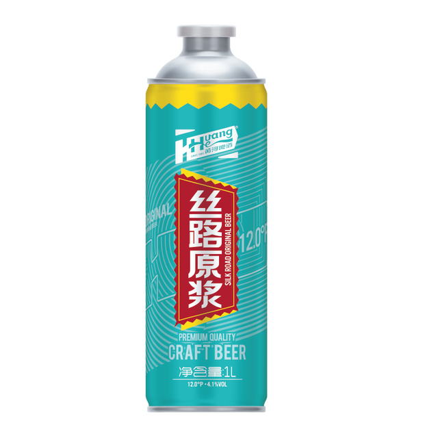 HuangHe 黄河啤酒 丝路原浆 小麦啤酒 1L 西北特色