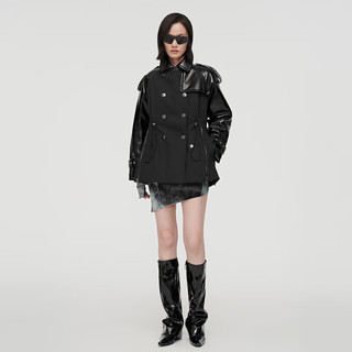 波司登（BOSIDENG）反季清仓奥莱鹅绒羽绒服女短款加厚休闲保暖90绒外套B10143274 黑色 亮漆黑80JH 160/84A