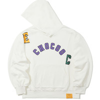 :CHOCOOLATE Logo 印花落肩连帽卫衣