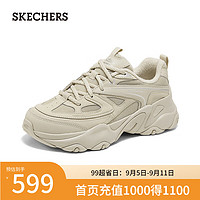 斯凯奇（Skechers）女子复古高透气舒适支撑干爽百搭时尚150522 沙黄色/SAND 40