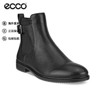爱步（ECCO）爱步ECCO女鞋舒适休闲百搭切尔西女靴209813 01001黑色 37