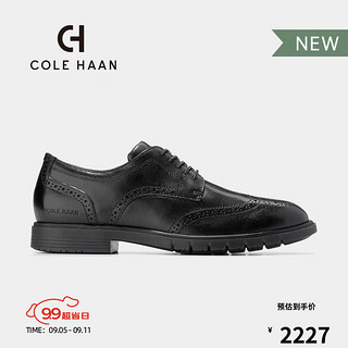 colehaan/歌涵 男士皮鞋 24年秋季牛皮革新郎婚鞋正装皮鞋C40334 黑色 40.5