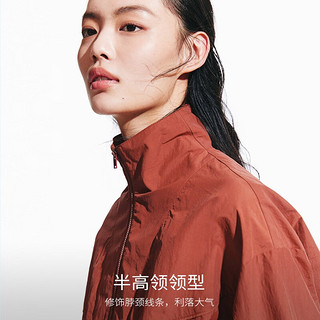 VEROMODAVero Moda 夹克女2024秋季女装短款长袖立领城市轻户外 马萨红色 165/84A/M