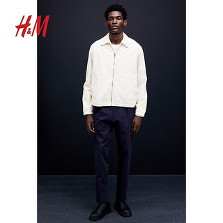 H&M2024秋季男装标准版型外套1234637 奶油色 170/92