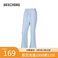 斯凯奇（Skechers）2024男女秋运动休闲柔软舒适时尚P424W043 浅灰蓝色/02K5 M