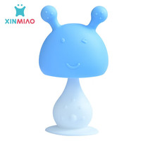 XINMIAO 新妙 安抚牙胶婴儿牙胶宝宝磨牙棒防吃手硅胶玩具套装 蘑菇