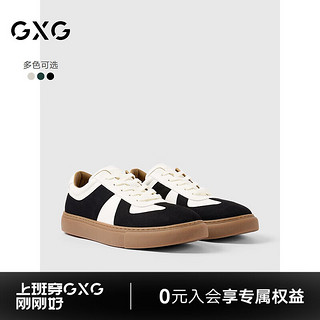 GXG男士复古潮流德训鞋G24X504008 米白/黑色 42