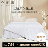 太湖雪蚕丝被100%柞蚕丝A类蚕丝空调被芯子母被超柔四季秋冬 蚕丝净重2斤 150*210cm