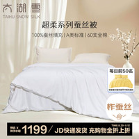 太湖雪蚕丝被100%柞蚕丝A类蚕丝空调被芯子母被超柔四季秋冬 蚕丝净重4斤 150*210cm