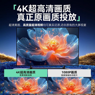 绿巨能HDMI无线投屏器 4K高清办公会议家用同屏器 适用笔记本台式机电视显示器投影仪 点对点50米传输器