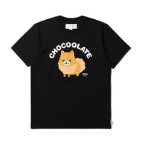 :CHOCOOLATE 饰 logo 动物印花 T 恤