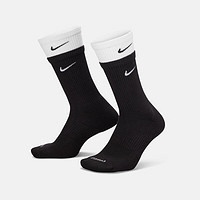 NIKE 耐克 EVERYDAY PLUS CUSHIONED 男女款高筒运动袜 DD2795 104白/白/黑 XL