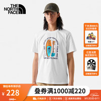 北面（The North Face）短袖T恤款户外速干舒适透气|7WF9 FN4/白色 XXL/185
