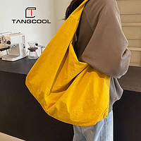 百亿补贴：Tangcool 唐酷 松弛感帆布包包女大容量新款休闲单肩购物袋通勤托特包