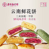 jiahua food 嘉华食品 嘉华鲜花饼经典 5口味470g（共10枚）