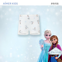 爱慕儿童（AIMER KIDS）夏季抑菌0碳莫代尔儿童内裤女童中腰平角裤冰雪奇缘系列艾莎 雪宝AK123G751 1条 120cm