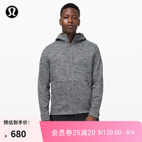 露露乐蒙lululemon丨Welterweight 男士拉链连帽衫 LM3CI4S 杂色银滴/黑 M