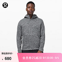 lululemon丨Welterweight 男士拉链连帽衫 LM3CI4S 杂色银滴/黑 M