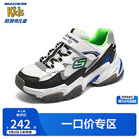 SKECHERS 斯凯奇 男童鞋大童运动鞋魔术贴时尚休闲鞋老爹鞋熊猫鞋405244L