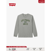 Levi's李维斯24秋季新品男士时尚休闲美式复古印花套头长袖T恤 16139-0227