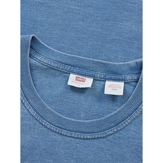 Levi's【特价来袭】李维斯男士时尚休闲日常穿搭短袖T恤 蓝色 A6811-0000 S