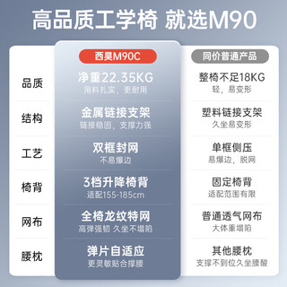 西昊M90 人体工学椅办公电脑椅电竞椅人工力学座椅宿舍椅子新Vito