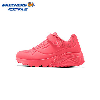 斯凯奇（Skechers）中大童百搭舒适鞋子310451L 荧光珊瑚色/NPCL 27.5码