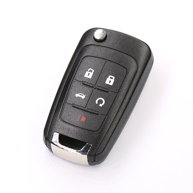 越野兵 汽车钥匙替换壳遥控器钥匙外壳 别克GL8英朗GT\XT君威君越凯越昂科拉专用 别克五键