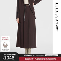 歌力思（ELLASSAY）2024秋季新款旷野美拉德简约时尚一粒扣西装女EWB353T00200