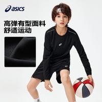 asics/亚瑟士童装2024年男女童运动休闲速干百搭针织T恤