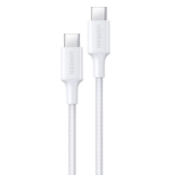 UGREEN 绿联 双Type-C编织数据线 60W 1m