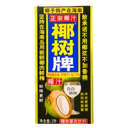 COCONUT PLAM 椰树 椰汁正宗植物蛋白椰奶椰子汁饮料1000ml*1盒椰树牌海南特产