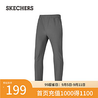 斯凯奇（Skechers）女款梭织长裤P424M078 铁门灰/006L XL