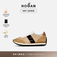 HOGAN【檀健次同款系列】HOGAN女鞋202486er系列H671运动休闲鞋 棕色 35 拍小一码