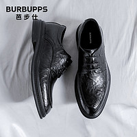 Burbupps 芭步仕 Barbus 芭步仕 男士真皮商务正装尖头皮鞋