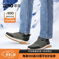 零度Zero户外工装男鞋2024秋冬厚底增高百搭舒适休闲高帮男马丁靴 灰绿 41