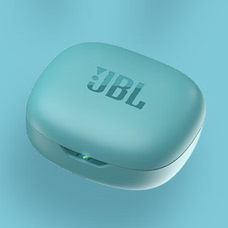 JBL 杰宝 WAVE FLEX 2 半入耳式真无线动圈降噪蓝牙耳机 松石蓝