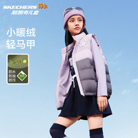 Skechers斯凯奇秋冬季新款男女中大童梭织羽绒服背心L424K032/L424K096