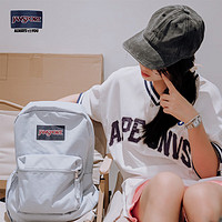 JANSPORT 杰斯伯 双肩包男背书包女休闲学生校园电脑包 47LW7G7 雾霾蓝