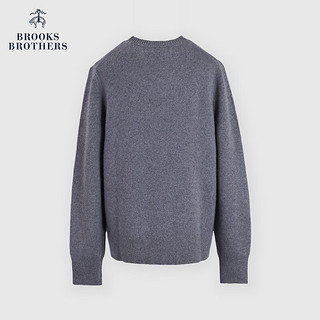 布克兄弟（BrooksBrothers）女士24早秋美利奴羊毛珍珠logo毛衣 0007-灰色 M