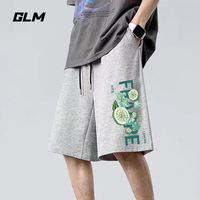 森马集团GLM港风运动纯棉短裤男夏季潮牌宽松五分裤男士直筒卫裤
