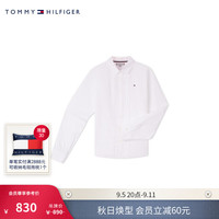 TOMMY HILFIGER24新款秋冬童装女莱赛尔混纺小绣标叠褶长袖衬衫TTH2432161 658