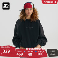 TARTER卫衣2024秋季新款男女同款户外网面透气宽松圆领长袖上衣