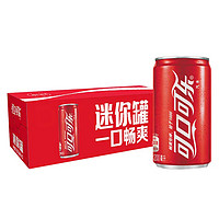 Coca-Cola 可口可乐 零度可乐/雪碧迷你摩登罐200ml*24罐