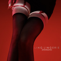 绫天生丝滑绫lingerie「绊」3D超薄性感撞色绑带诱惑腿环一体吊带袜夏季丝袜 红色 腿环版
