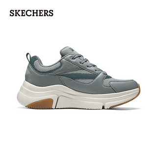 斯凯奇（Skechers）男士绑带休闲运动鞋118067 灰色/GRY 41