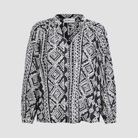 MARELLA 女士透气长袖通勤不易皱百搭柔软印花衬衫