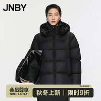 JNBY24秋冬羽绒服宽松连帽保暖蓬松柔软5O0C12340 001/本黑 XS